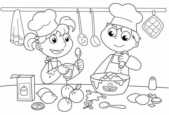 Khám phá ẩm thực thế giới qua tranh tô màu món ăn