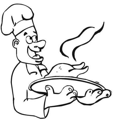 Tranh tô màu nghề đầu bếp – bé bước vào thế giới ẩm thực