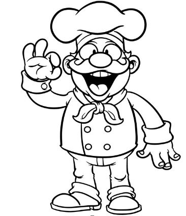 Tô màu bữa ăn – bé hóa thân thành đầu bếp nhí