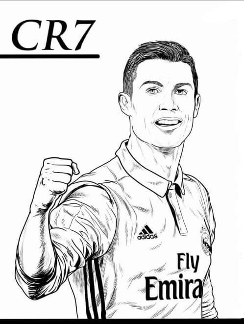 CR7 - Nguồn cảm hứng cho các bạn nhỏ phấn đấu trong tô màu và bóng đá