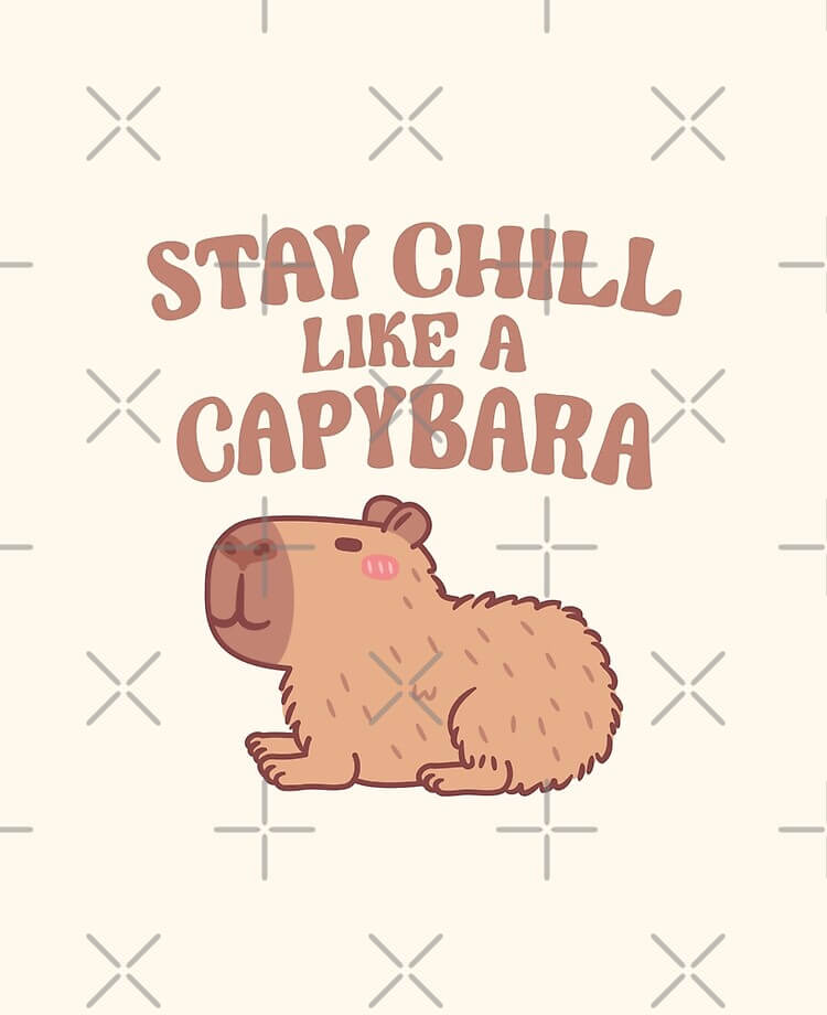 Hình nền Capybara cute siêu chill