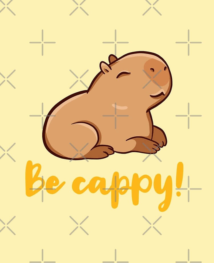 Hình nền Capybara cute dành cho Ipad