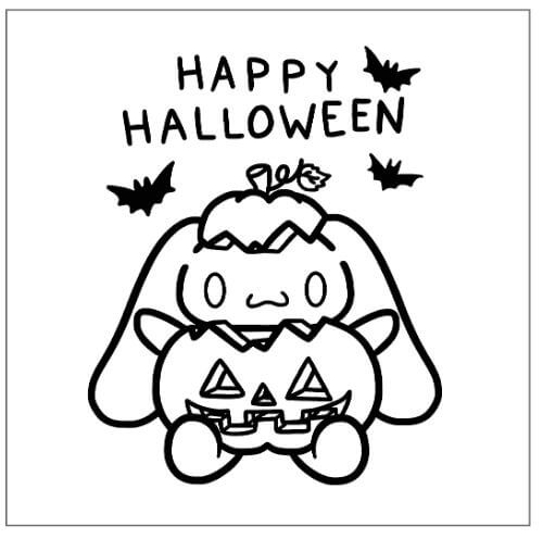 Lễ hộ Halloween và chú Cinnamoroll để bé tô màu