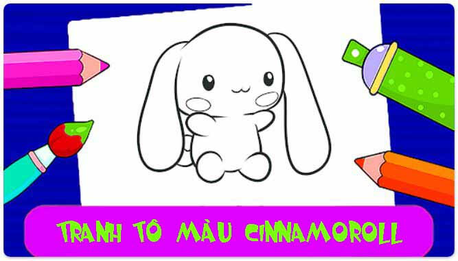 Tranh tô màu Cinnamoroll có nhiều lợi ích với trẻ