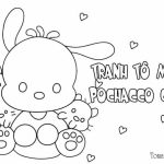 Tranh tô màu Pochacco cute dành cho bé