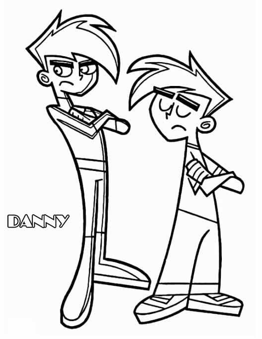 Tô màu siêu anh hùng nhí Danny Phantom bắt ma