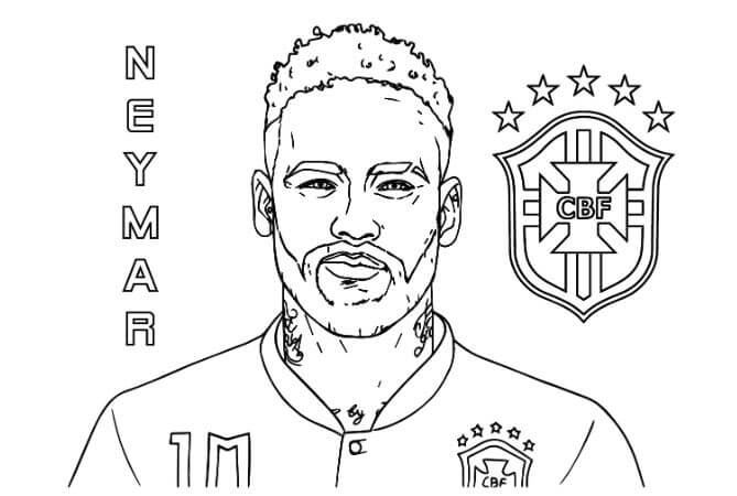 Tranh Tô Màu Cầu Thủ Neymar Cho Mọi Lứa Tuổi