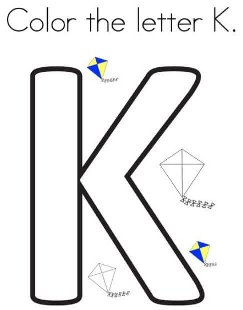 Giúp bé học chữ K với tranh tô màu sáng tạo