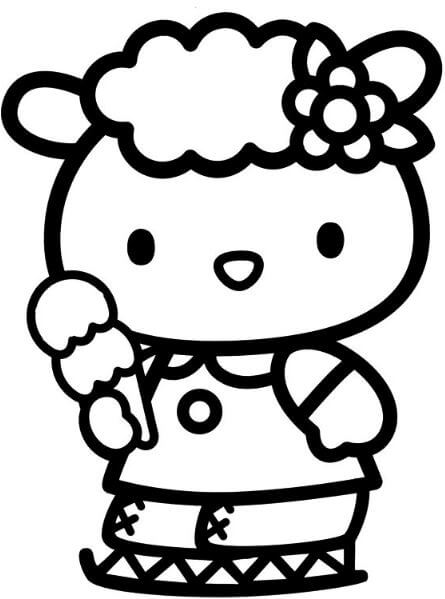 Tải ngay tranh tô màu hello kitty cho bé