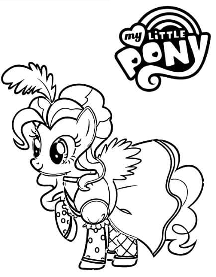 Tranh tô màu Pony - Pinkie Pie cho bé yêu sự tươi vui