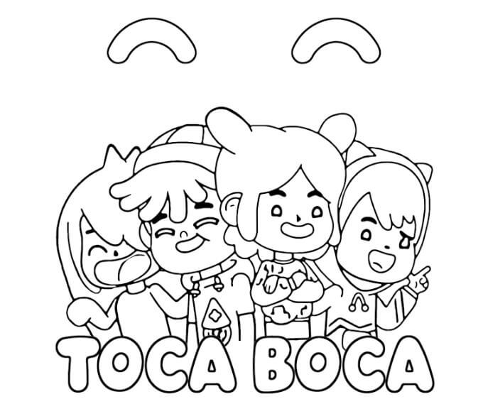 Thế giới hình tô màu Toca Boca tuyệt vời