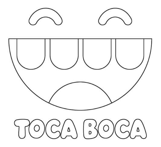 in hình tô màu Toca Boca 