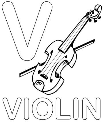 Tô Màu Chữ V - Violon