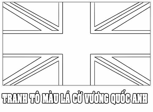 Tô màu chính xác lá cờ của nước Anh (UK)