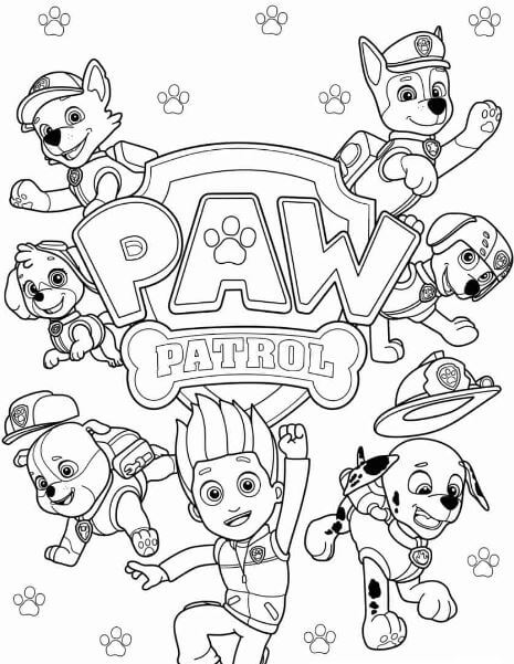 Khám phá thế giới Paw Patrol qua bộ tranh tô màu hấp dẫn