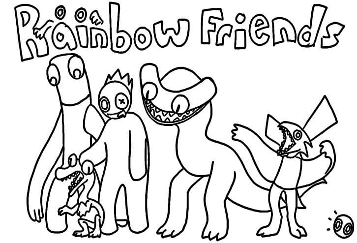 Hành trình sắc màu cùng rainbow friends cực đẹp