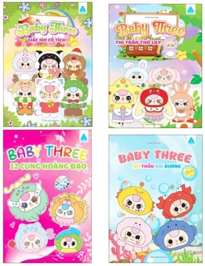 Sách tô màu Baby Three Sách tô màu Baby Three