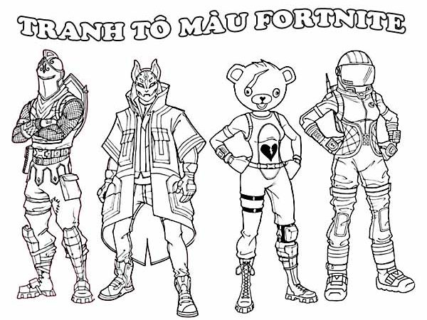 Khám phá nghệ thuật phối màu qua tranh tô màu Fortnite