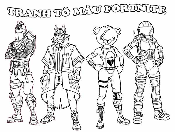 Sáng tạo cùng tranh tô màu Fortnite cực ngầu 2025 54 Khám phá nghệ thuật phối màu qua tranh tô màu Fortnite