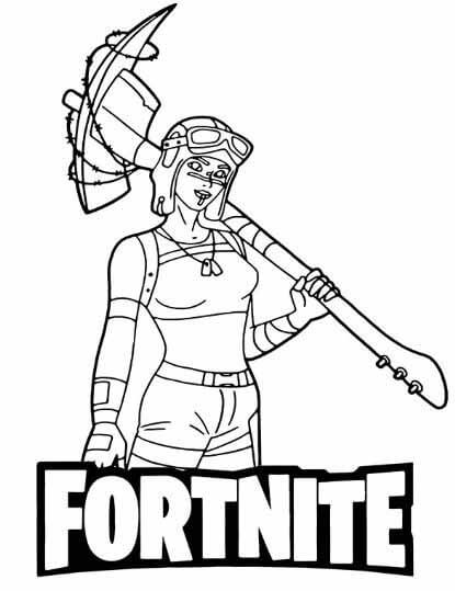 Sáng tạo cùng tranh tô màu Fortnite cực ngầu 2025 45 Tô màu Fortnite: Biến trận chiến thành sắc màu kỳ diệu