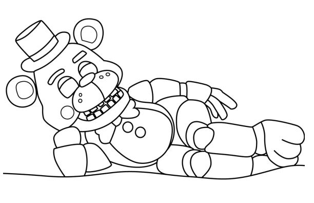 80+ Tranh tô màu Freddy chú gấu bí ẩn kinh dị 37 Tô màu thế giới rùng rợn của Five Nights at Freddy's!