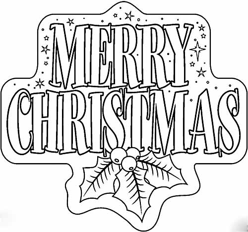 Bộ tranh tô màu chữ Merry Christmas đẹp lung linh 2025 48 Tự tay tô màu Merry Christmas – Trang trí Noel độc đáo và ấn tượng
