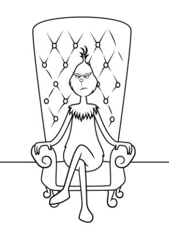 Tranh tô màu Grinch: Giúp trẻ vừa học vừa chơi thật bổ ích