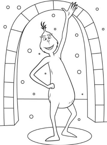 Hoạt động gia đình ấm áp với bộ tranh tô màu Grinch