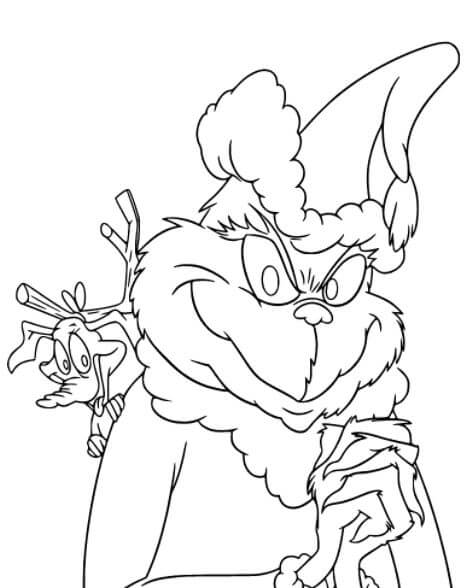 Tranh tô màu Grinch xảo trá