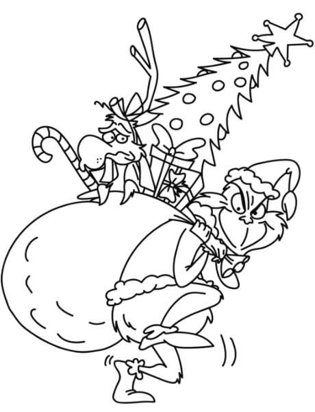 Trang trí Giáng sinh với tranh tô màu Grinch cực đẹp