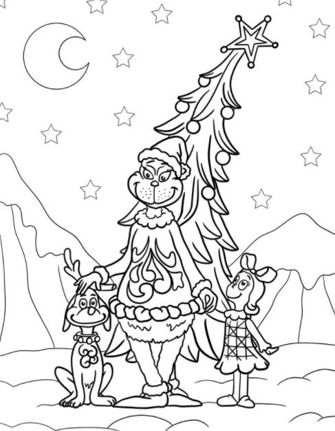 khoảnh khắc yêu thương với tranh tô màu Grinch