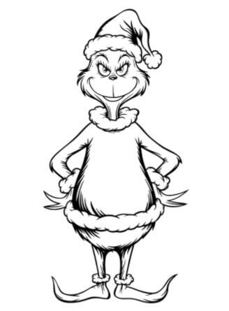 Bộ sưu tập tranh tô màu Grinch siêu dễ thương dành cho bé yêu!